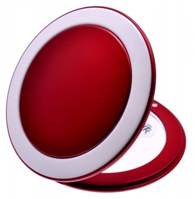 NT-2T-555 m RUBY/WHT Red White Зеркало компактное 3-кратное увеличение