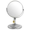 B6 8021 S3/C Silver Зеркало настольное 2-стороннее 5-кратное увеличение 15 см.