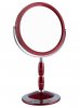 B7 8088 RUBY/C Red Зеркало настольное круглое 2-стороннее 5-кратное увеличение 18 см с кристаллами