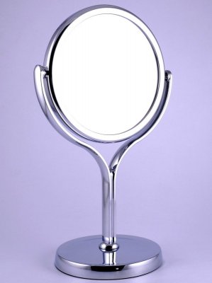 ST-466 Зеркало настольное 2-стороннее 10-кратное увеличение 15 см.