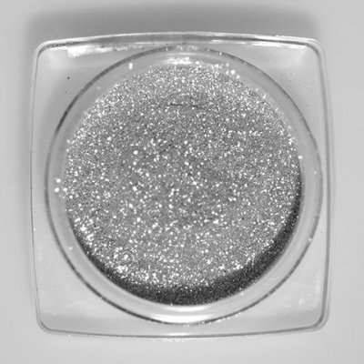 Тени рассыпчатые перламутровые мерцающее серебро 3 гр
