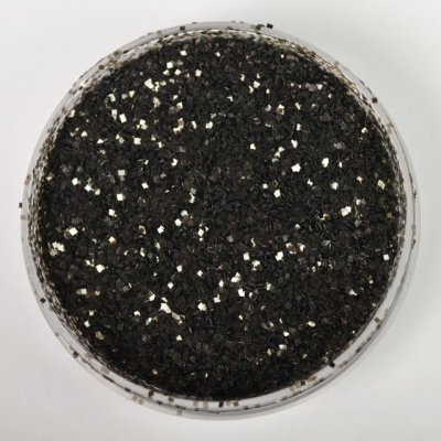 Блестки черные крупные 0,1 мм 12 гр