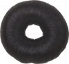 HO-5115 Black Валик для прически черный, искусственный волос, d8 см