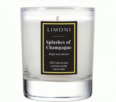 LIMONI Ароматическая свеча Брызги шампанского 