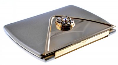 T 333 G5/G Gold Зеркало компактное 3-кратное увеличение с кристаллами