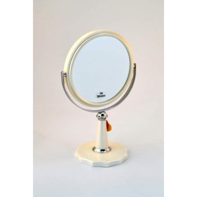 B6 0109 PER/C WPearl Зеркало настольное 2-стороннее 3-кратное увеличение 15 см.