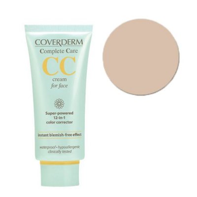 CC Крем для лица Coverderm CC Cream For Face SPF-25 Soft Brown