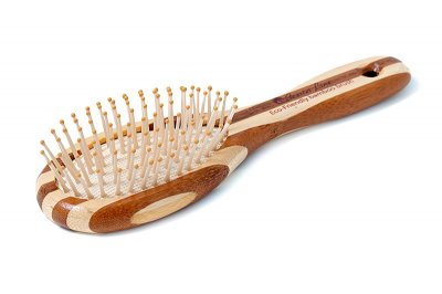 BB1-N Расческа массажная, бамбук, пластиковые зубцы