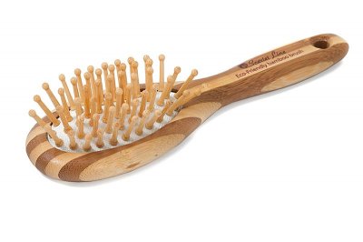 BB1-W Расческа массажная, бамбук, деревянные зубцы