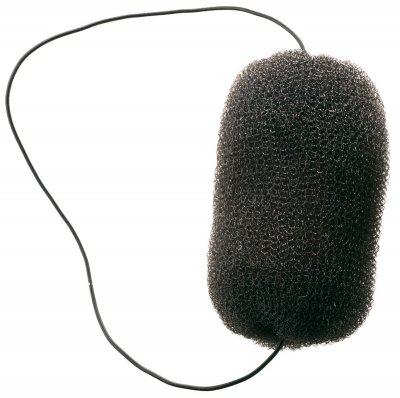 HO-5113 Black Валик для прически черный, сетка с резинкой, 12 см